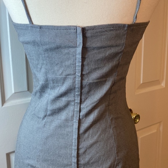 XOXO Gray Spaghetti Strap Dress Size 11 in Like New Condition - Picture 5 of 9